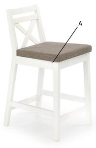 Halmar Krzesło Barowe Niskie Borys Low Kuchnia/Jadalnia/Salon Klasyczny Dąb Sonoma Tap.Inari 23