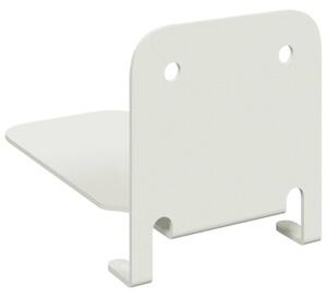 Półka wisząca z półką 4 szt. biały 6 x 10,8 x 6,6 cm