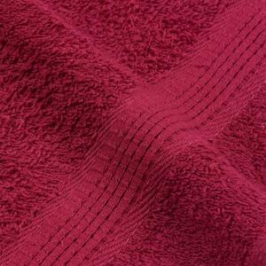 Ręczniki, frogn, 4 szt., bordowe, 100x200 cm, 360 g/m²