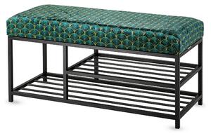 Ławka Tapicerowana do przedpokoju Industrialna HALF SHELF WONDER- LOFT