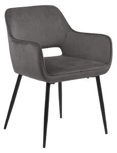 Krzesło Ranja Dark grey tapicerowane