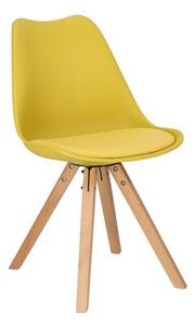 Krzesło Norden Star Square PP żółte 1610