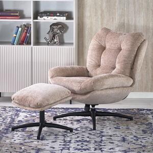 Designerski fotel do salonu beż | Umeblowana.com