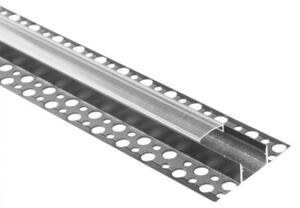 Profil do taśm LED GNS02 natynkowy czarny + klosz przezroczysty 2m Ecolight