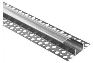 Profil do taśm LED GNS02 natynkowy czarny + klosz przezroczysty 2m Ecolight