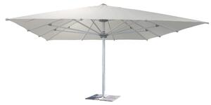 Duy parasol ogrodowy 5x5 m z teleskopowym supkiem centralnym z aluminium i czasz z poliestru Sagitta – biay