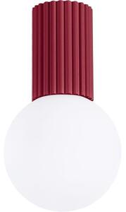 Sollux Sollux SL.1748 - Plafon łazienkowy HALO 1xG9/8W/230V IP44 czerwony SLX1461
