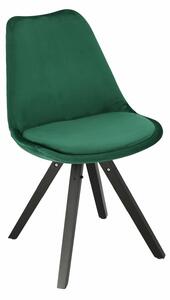 Krzesło Norden Star Square black Velvet zielony