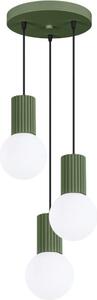 Sollux Sollux SL.1725 - Żyrandol na lince HALO 3xG9/8W/230V śr. 25 cm zielony SLX1438