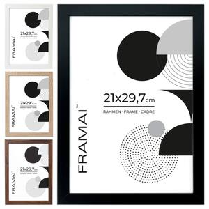 Czarna ramka na zdjęcia w rozmiarze 21x29,7 cm FRAMAI®