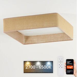 Brilagi Brilagi-Ściemnialne światło LED VELVET SQUARE LED/36W/230V Wi-Fi Tuya+pilot brązowe BG0660