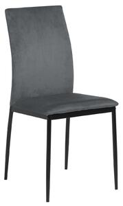 Krzesło Demina dark grey tapicerowane