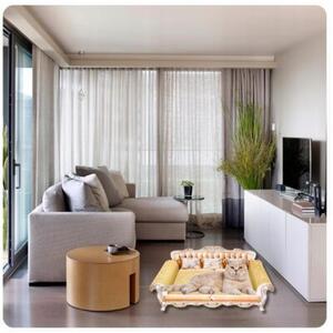 Drapak tekturowy dla kota sofa legowisko karton kanapa leżak kartonowy