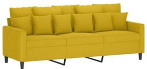 Sofa 3-osobowa z podnÃ³Å¼kiem, Å¼Ã³Åta, 180 cm, aksamit