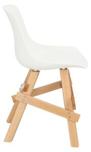 Krzesło Rail białe/ dębowe drewniane