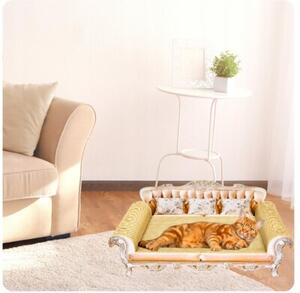 Drapak tekturowy dla kota sofa legowisko karton kanapa leżak kartonowy