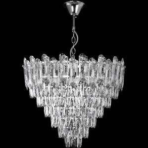 Venti LED Żyrandol na łańcuchu 11xE27/60W/230V + 7xLED/6W śr. 60 cm chrom błyszczący VE0546
