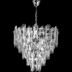 Venti LED Żyrandol na łańcuchu 7xE27/60W/230V + 4xLED/6W śr. 40 cm chrom błyszczący VE0544