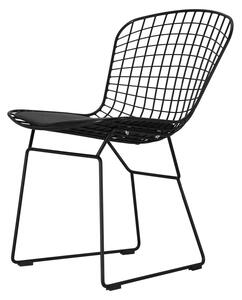 Krzesło Harry czarne / czarna poduszka