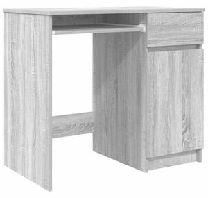 Biurko sonoma szare 86x49x76 cm drewno klejone