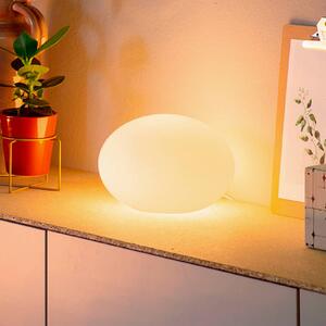 Philips Hue Lampa stołowa LED Smart Home Flourish, biała, RGBW, CCT możliwość ściemniania, biały / opal, salon / jadalnia, szkło, nowoczesny
