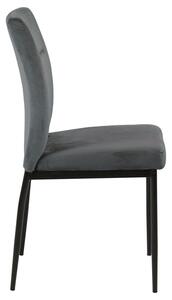 Krzesło Demi dark grey tapicerowane