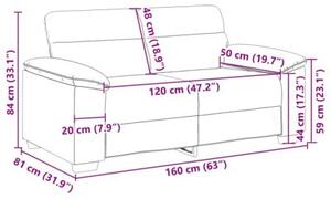 Sofa 2-osobowa ciemnozielona 160x81x84 cm tkanina