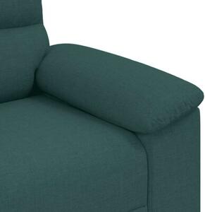 Sofa 2-osobowa ciemnozielona 160x81x84 cm tkanina