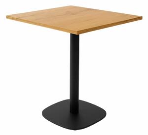 Stolik kawiarniany 68x68x1,8 dąb lancelot podstawa 0966-ARP