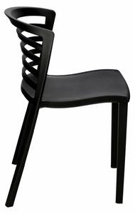 Krzesło Muna czarne z tworzywa