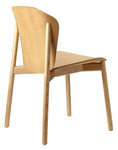 Krzesło Finn drewniane jasny orzech drewniane