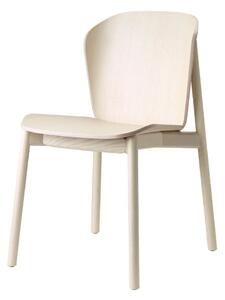 Krzesło Finn drewniane bejcowane białe drewniane