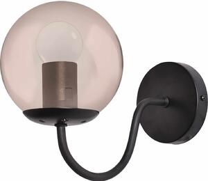 Light Prestige Hook kinkiet 1x40W czarny/bursztynowy LP-125/1WBK