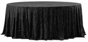 Obrus okrągły aksamit czarny Fi340cm Velvet