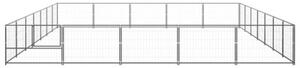 Kojec dla psa, czarny, 35 m², stalowy