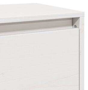 Szafki ścienne, 2 szt., białe, 100x30x35 cm, drewno sosnowe