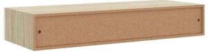 Półki ścienne do szuflad 2 szt. dąb i biel 60x23,5x10cm mdf