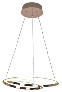 Lampa wisząca LED serpentyna różowe złoto - S012-Mezo