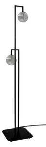 Lampa podłogowa czarna z grafitowymi kloszami C7-S79