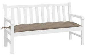 Poduszka na ławkę ogrodową, taupe, 150x50x7 cm, tkanina