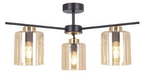 Lampa z trzema kloszami sufitowa beżowa A6-Z44