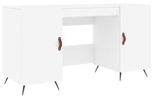 Biurko, biaÅe, 140x50x75 cm, materiaÅ drewnopochodny
