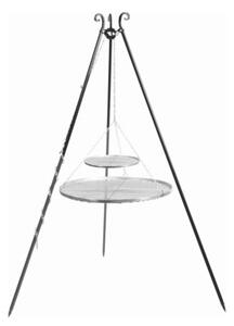 Grill na trójnogu 180 cm COOK KING - 2 ruszty stal nierdzewna 70 cm + 40 cm