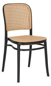 Krzesło Antonio czarne z tworzywa