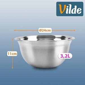 Miska kuchenna stalowa 24 cm, 3,2 l