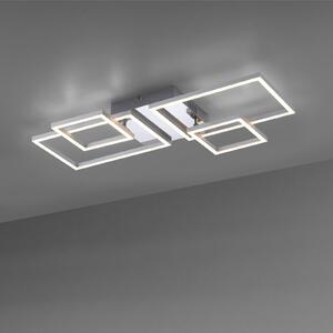JUST LIGHT. GmbH Lampa sufitowa LED Iven, stal, 32,4x30cm