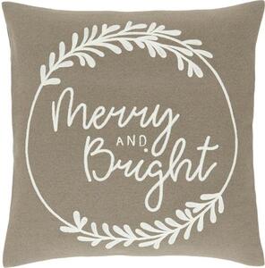 Poszewka na poduszkę z haftem Merry and Bright