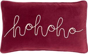 Poszewka na poduszkę z aksamitu z haftem i lamówką Hohoho