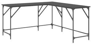 Biurko czarny dÄ b 149 x 149 x 75 cm materiaÅ drewnopochodny