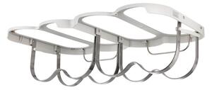 Wiszący metalowy regał na wino w kolorze srebra liczba butelek 4 38,5x2x25 cm Cradle – Joseph Joseph